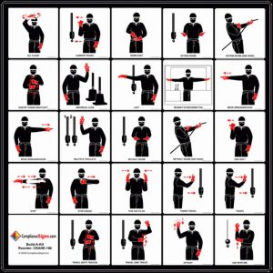 hand signals for dogs chart